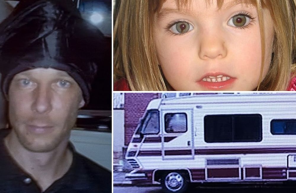 Christian Brueckner (izquierda) es el único sospechoso de matar a Maddie McCann. Lo que ocultaba en su motorhome refleja parte de su perversión a los menores. Crédito: Daily Mail.