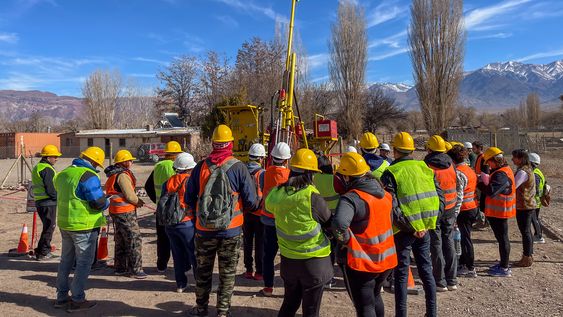 PSJ Cobre Mendocino brindó un curso gratuito para perforación en minería