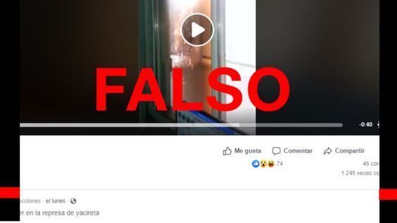 Es falso que el video viral en donde se ve un cortocircuito está relacionado con el apagón Es falso que el video viral en donde se ve un cortocircuito está relacionado con el apagón