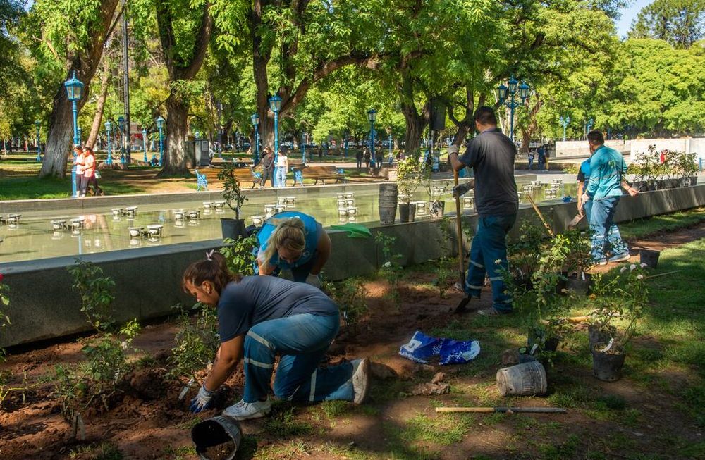 La Ciudad repudia la vandalización de la fuente de la plaza Independencia