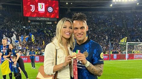 Agustina Gandolfo y Lautaro Martínez