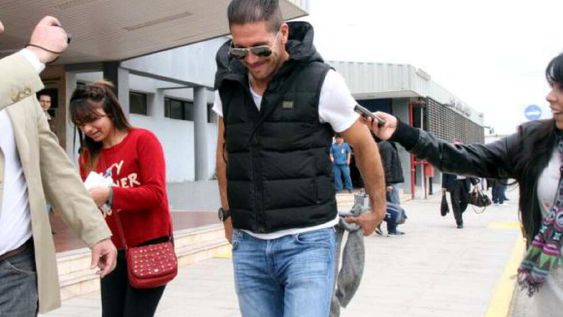 Cholo Simeone, con su hijo en San Juan