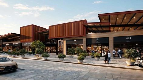 Aspecto del nuevo outlet en La Calera, cercano a Mendoza