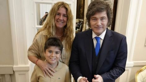 Milei recibió nuevamente a Pedro, su fiel admirador.