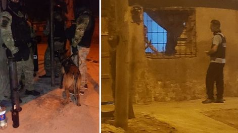 El GES debió irrumpir en la vivienda y reducir al potencial suicida, que no seguía los consejos del negociador del GRIS. Foto: Gentileza para Los Andes