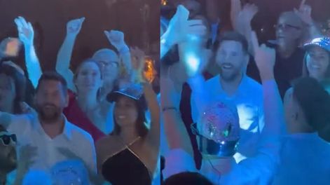 Messi celebró el cumpleaños de 15 de su sobrina en Rosario y bailó “Muchachos” al ritmo de Los Palmeras.