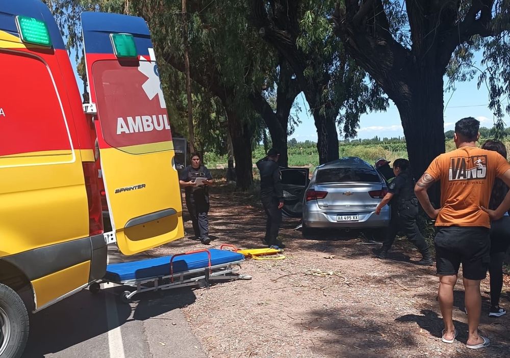 Junín: Destrozaron elauto por esquivar a un perro y sufrieron lesiones.&nbsp;