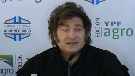 Javier Milei en la Expoagro 2025