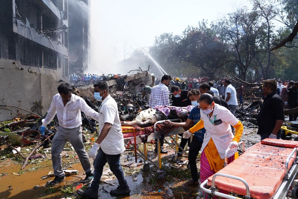 Se estrelló un avión de Air India con 242 personas a bordo