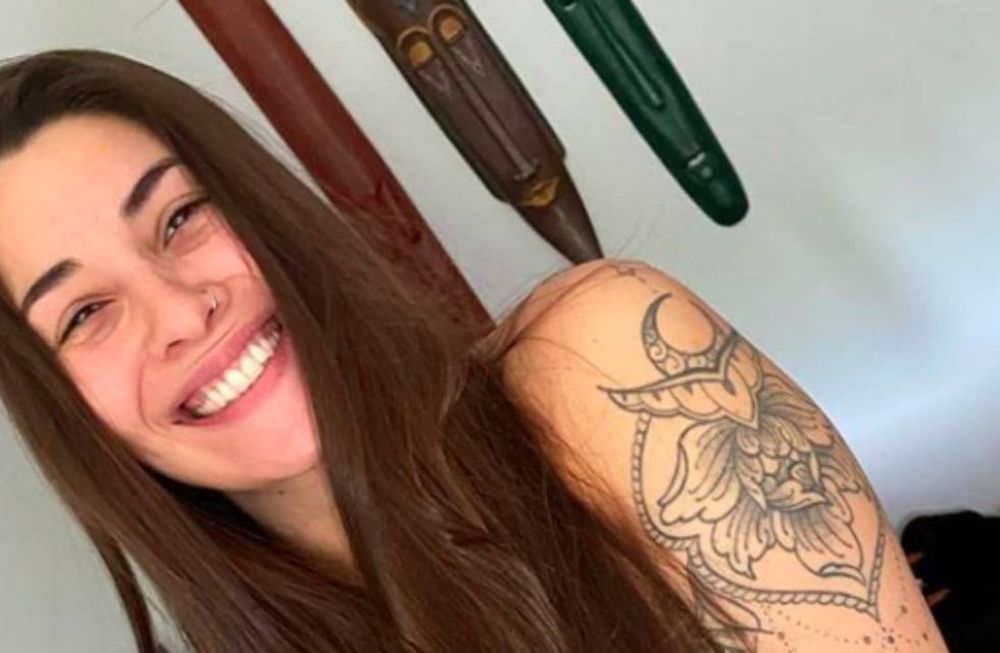 La influencer posó desde la playa de Tulúm.