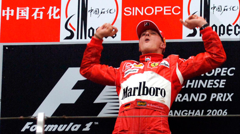 Michael Schumacher, campeón del GP de China de 2006.