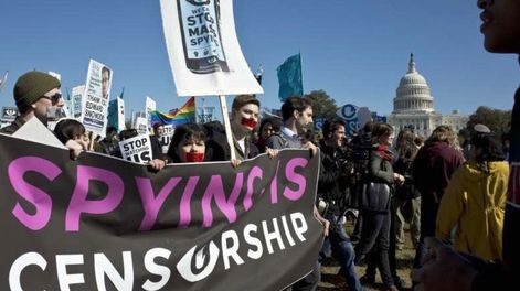 Primera gran protesta en el país de la vigilancia masiva
