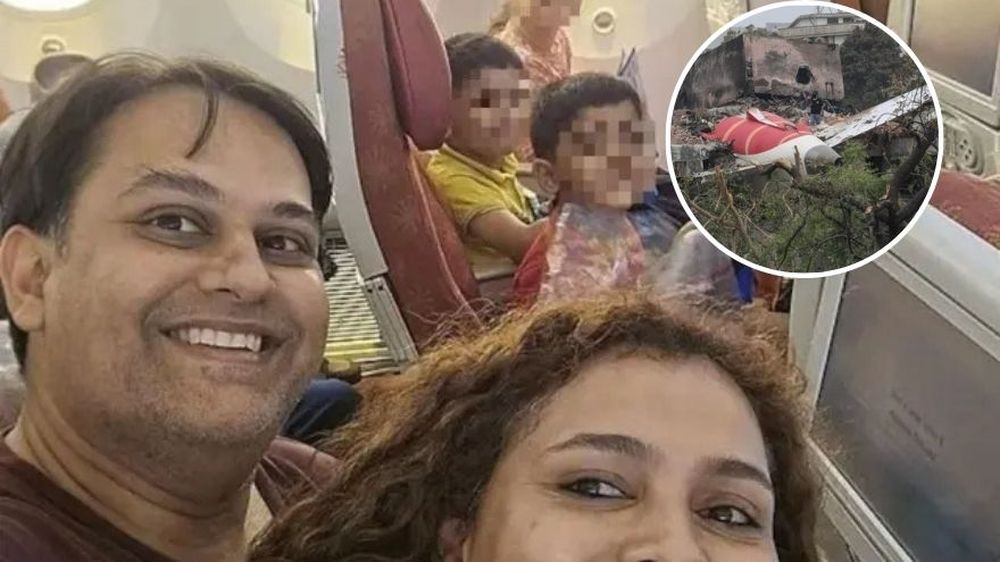 La última imagen de la familia antes del despegue.&nbsp;