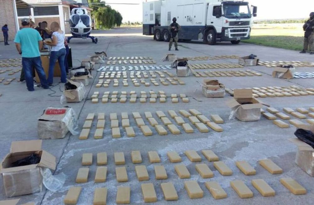 La droga decomisada durante el operativo Vendimia, en 2018. | Foto: archivo