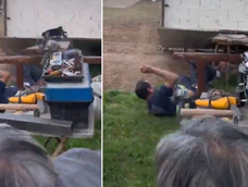 El video de un hombre que se salvó de milagro tres veces y fue furor en redes.