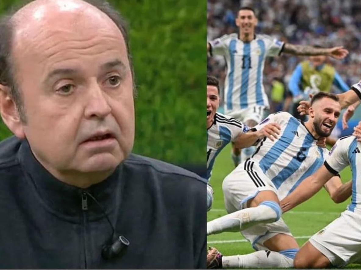 El periodista español que criticó a la Selección Argentina estalló tras el triunfo en Qatar. Foto: Web