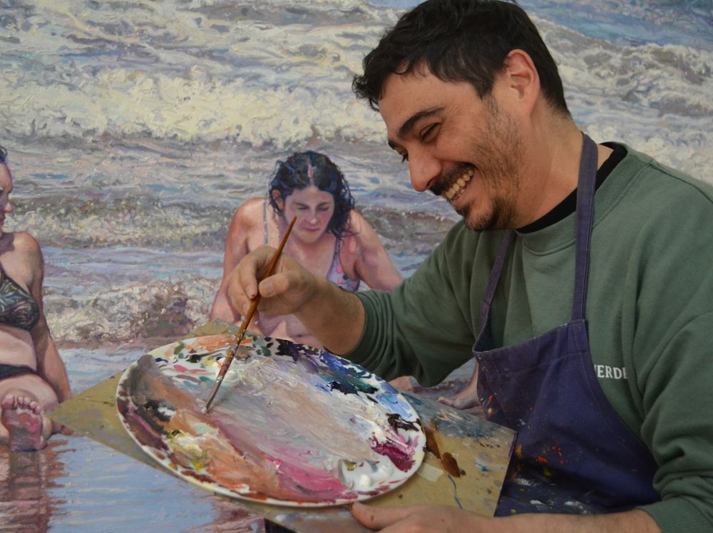 El artista mendocino Mauro Cano, cultor del hiperrealismo