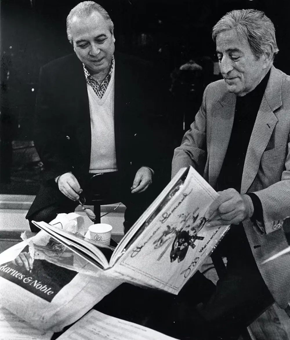 El compositor argentino junto a Tony Bennett. 