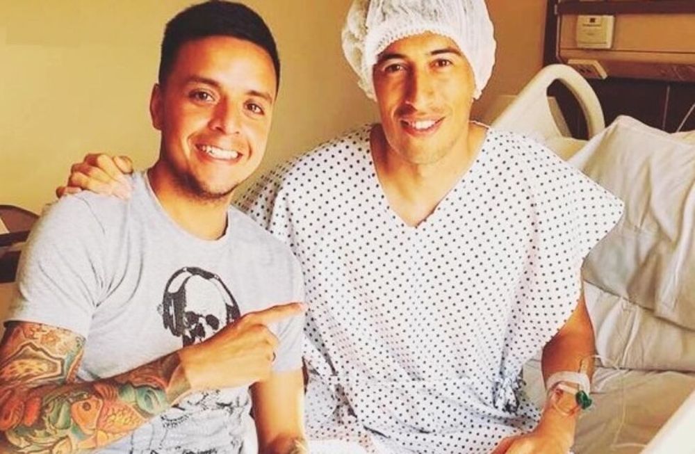Andrada fue operado con éxito y comienza con entusiasmo su recuperación
