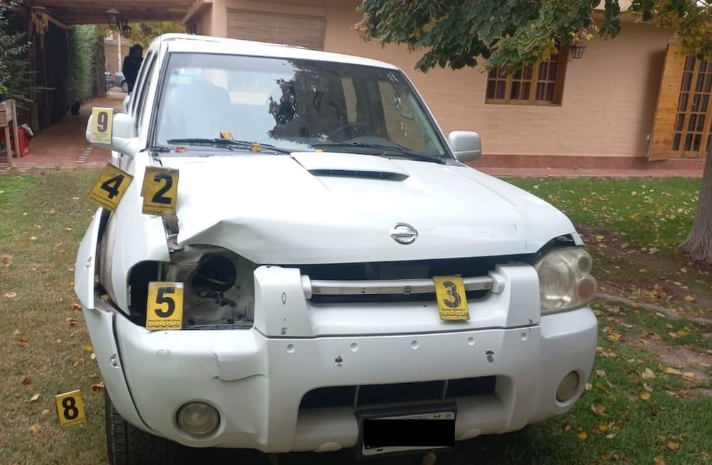 Encontraron la camioneta y detuvieron al conductor que tras atropellar a Ariel Castro huyó del lugar. Foto: Ministerio de Seguridad
