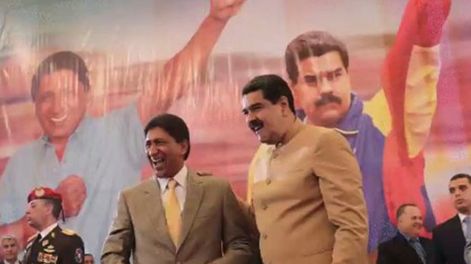 Argenis Chávez junto a Nicolás Maduro.