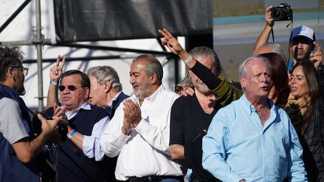 Los Andes | La CGT en el acto por el Día del Trabajador (Foto: Clarín)