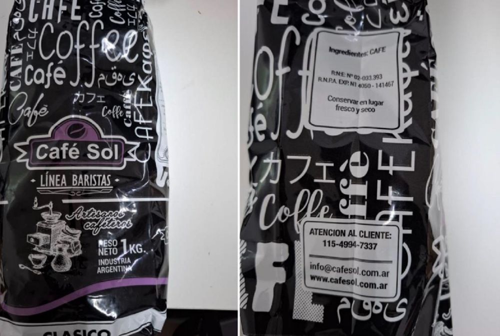 Café prohibido y retirado del mercado por Anmat