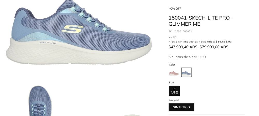 Skechers Skech Lite Pro - Glimmer Me $47.999,40﻿
