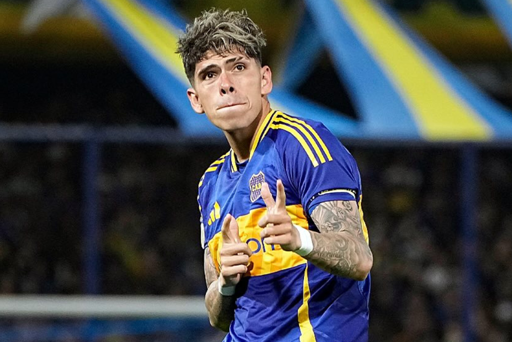 Carlos Palacios, atacante chileno de Boca Juniors