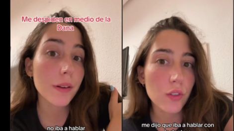 Los Andes | La joven fue despedida por no poder llegar a su trabajo a causa de la DANA. TikTok