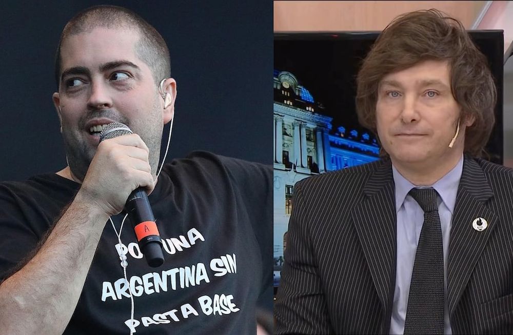 El cantante apuntó contra Milei: se burló de su peinado y su cara