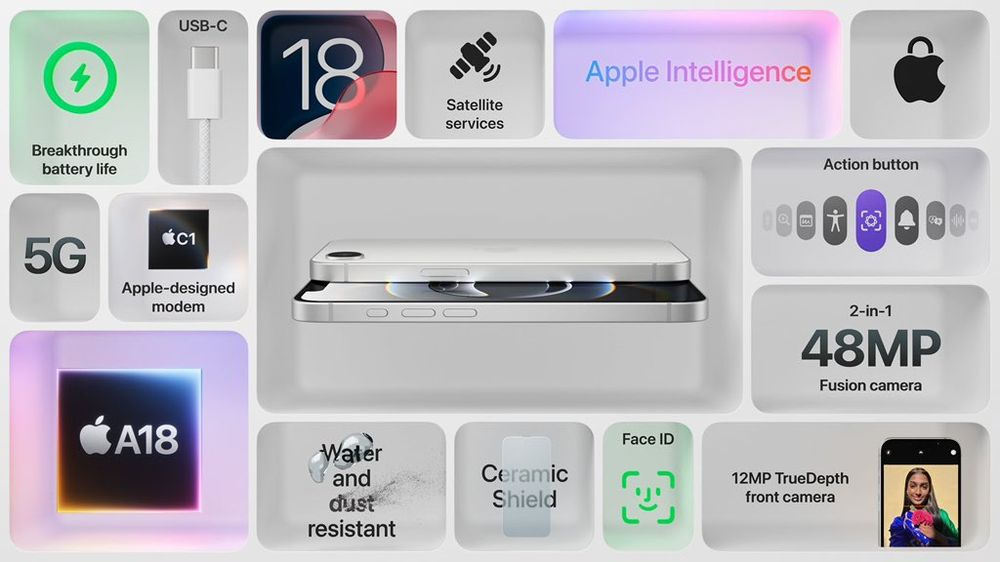 Das sind die Hauptmerkmale von Apples iPhone 16e