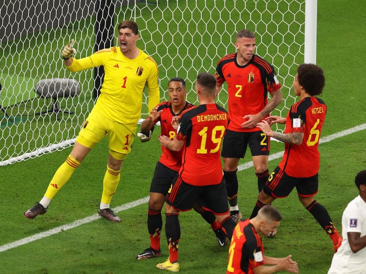 Courtois y compañía, en el triunfo de Bélgica.
