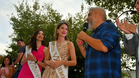 Alejandrina Funes, la Reina Nacional de la Vendimia 2025, representó a Las Heras.