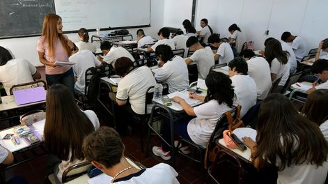Docentes en el aula. Foto: Los Andes