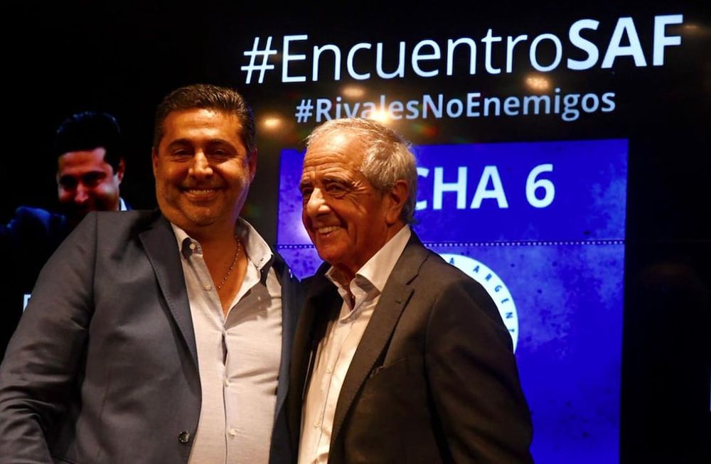 Superclásico: Daniel Angelici y Rodolfo DOnofrio dieron un mensaje de paz