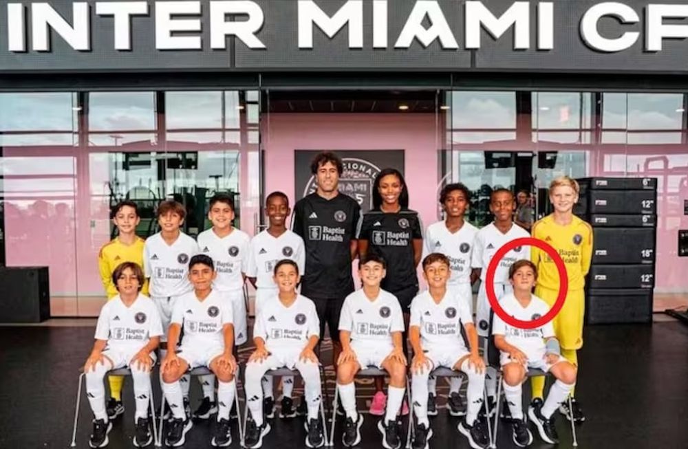 Los hijos de Lionel Messi y Anto Roccuzzo empiezan su carrera en el fútbol del Inter Miami. / Gentileza.