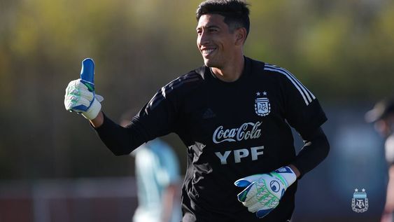 Esteban Andrada se entrenó con la selección. Scaloni le dio una segunda oportunidad al ex Boca y actual arquero estrella de Rayados de Monterrey, en México. /Gentileza