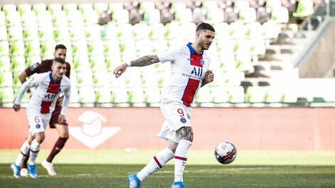 Mauro Icardi anotó el último gol del triunfo del PSG. (@PSG_espanol)