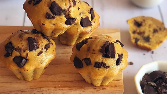 Estos muffins son ideales para aprovechar la calabaza en su totalidad.