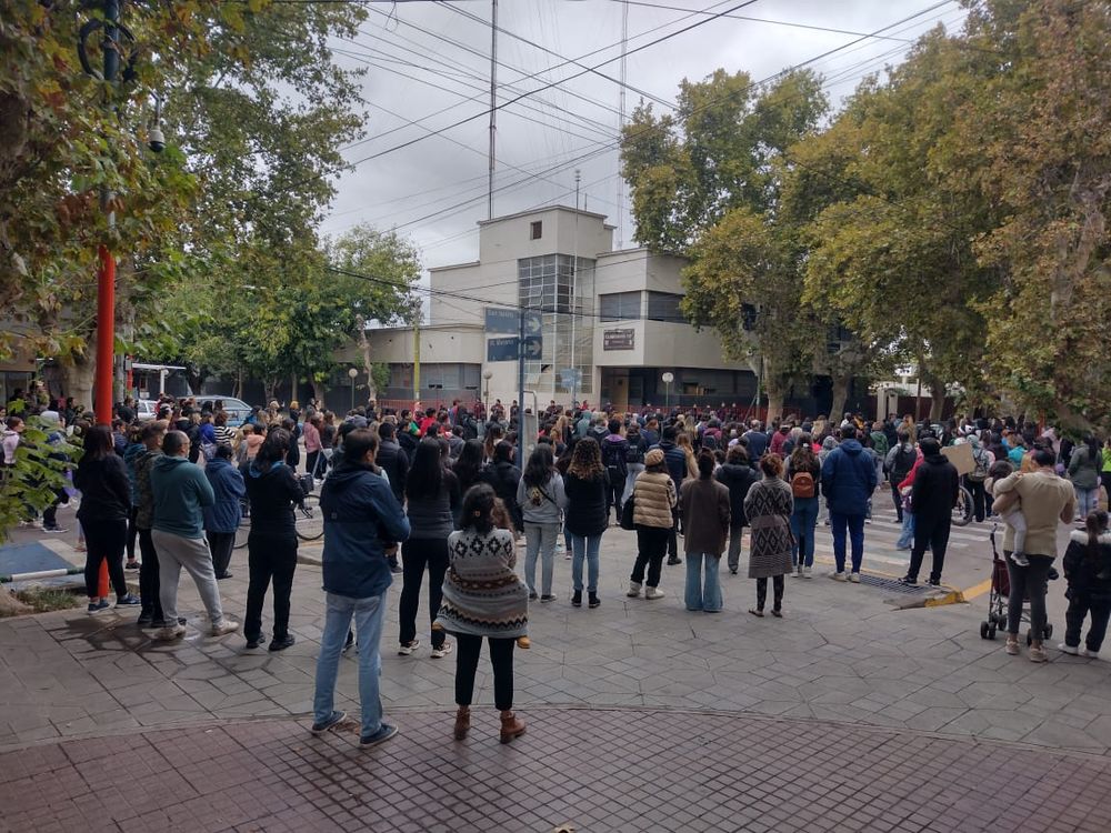 La manifestación estaba compuesta en su mayoría por mujeres.  