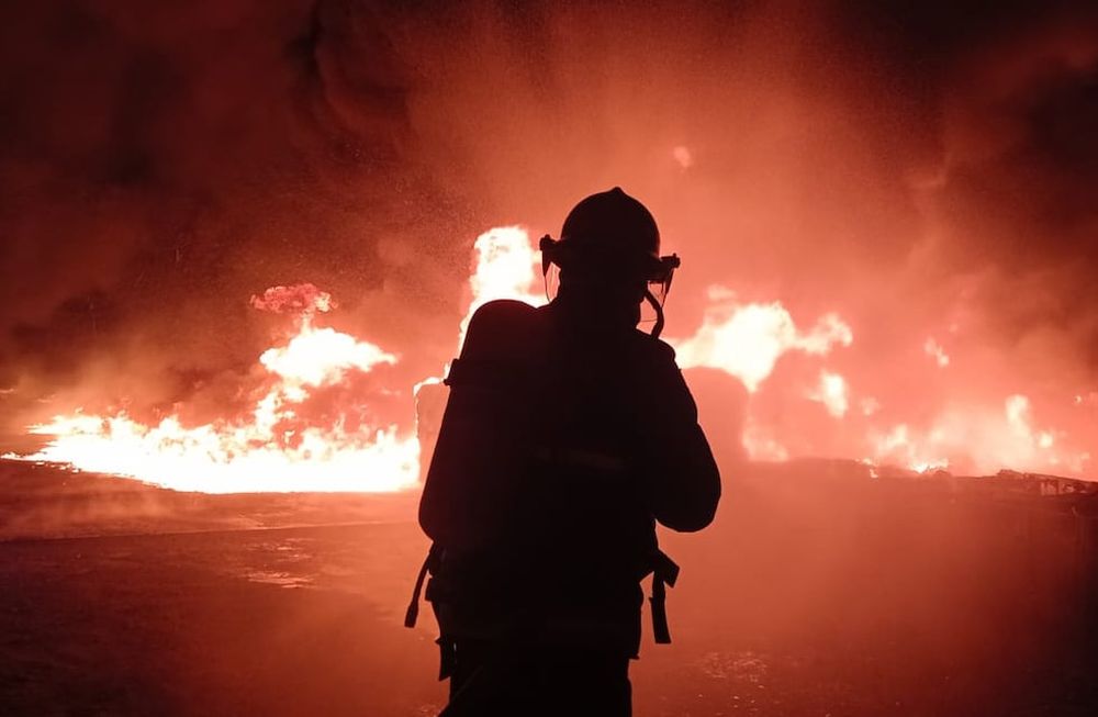Un intenso incendio acabó con la vida de un hombre en San Martín. Foto: Ministerio de Seguridad y Justicia