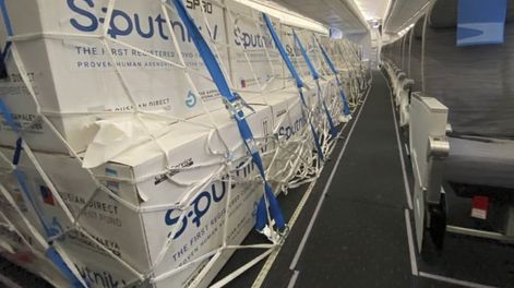 El sábado parte un nuevo vuelo en busca de vacunas rusas. Archivo / Los Andes