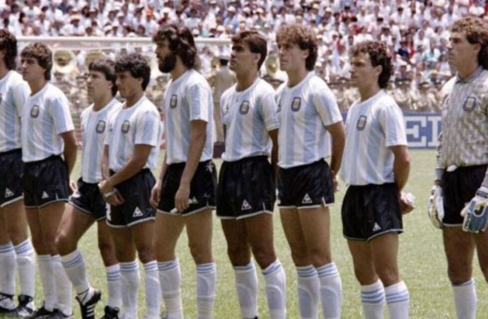 Los campeones del mundo en México 1986.