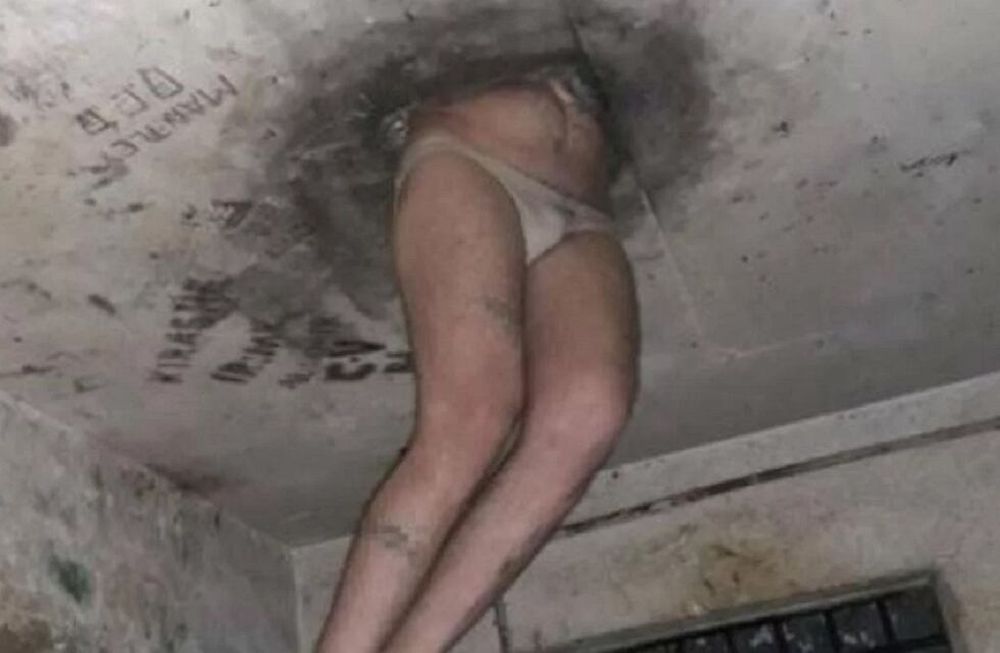 Intentó fugarse de la cárcel y lo atraparon atascado en calzoncillos en el techo