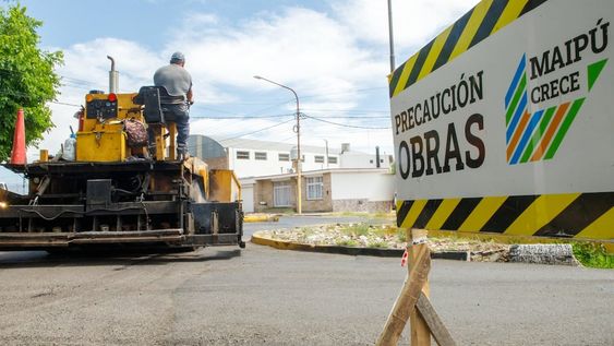 Maipú desarrolla un ambicioso plan de asfaltado de calles