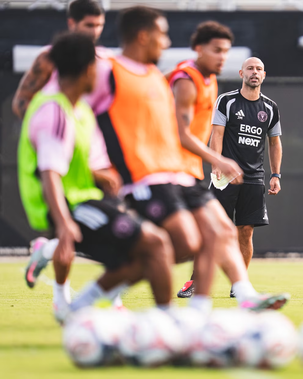 El campe&oacute;n de la MLS realiz&oacute; su primera pr&aacute;ctica bajo la mirada atenta de su alineador, Javier Mascherano.&nbsp;
