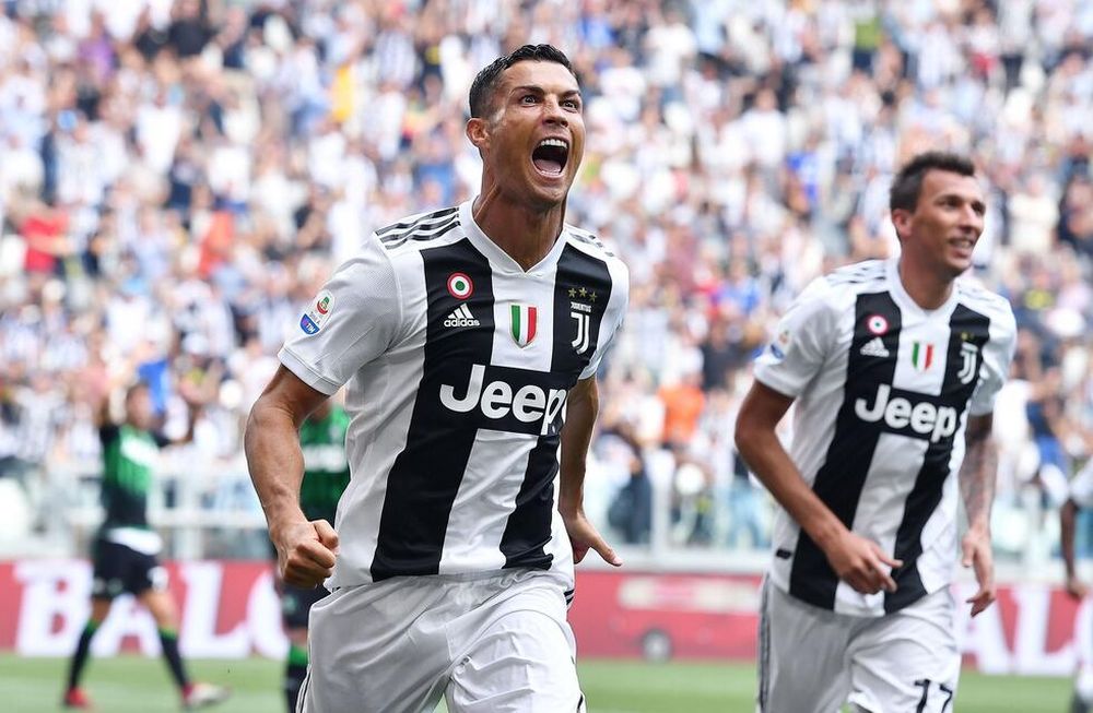 Con doblete de Ronaldo, la Juventus le ganó al Sassuolo