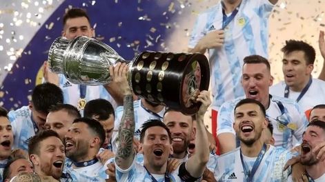 La Selección Argentina campeón de América 2021.