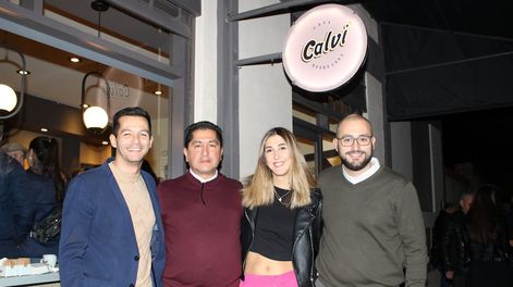 Sebastián, Oscar, Sol y Cristian Calvi.